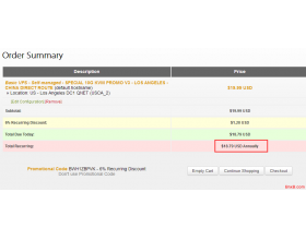 bandwagonhost搬瓦工KVM512内存年付18.79美元 可切换机房CN2直连电信联通支付宝