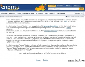 ENOM(国外域名商)网站注册会员解释说明