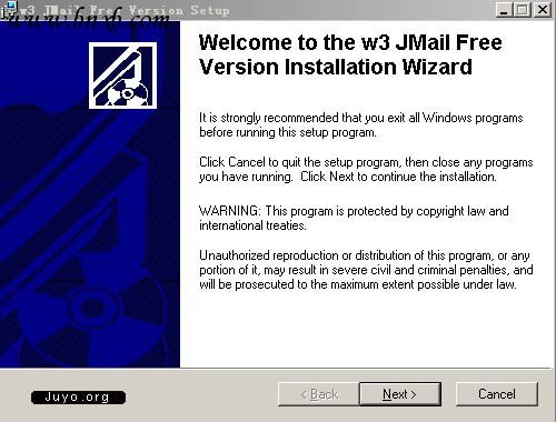 Jmail安装界面一