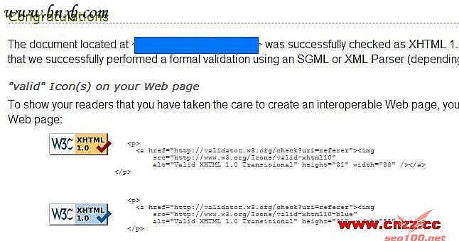 w3c xhtml 1.0认证