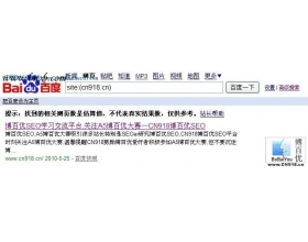 CN918博百优谈使用高级搜索看百度真实快照