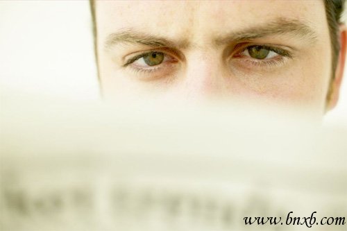 Man reading the news