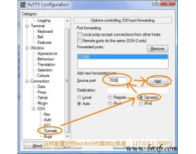PuTTY自带的plink.exe实现ssh绕墙高匿名VPN代理技术