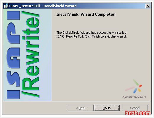 IIS伪静态组件安装成功