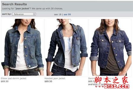 服装站点搜索结果页产品展示优化